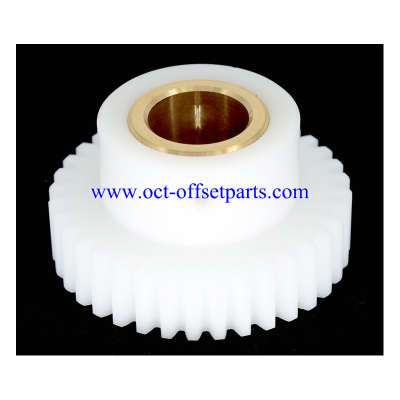 Original new Komori machine gear, part numbers 814-5101-803 and 8145101803, for Komori LS-26 and LS-29 machines, made in Japan.