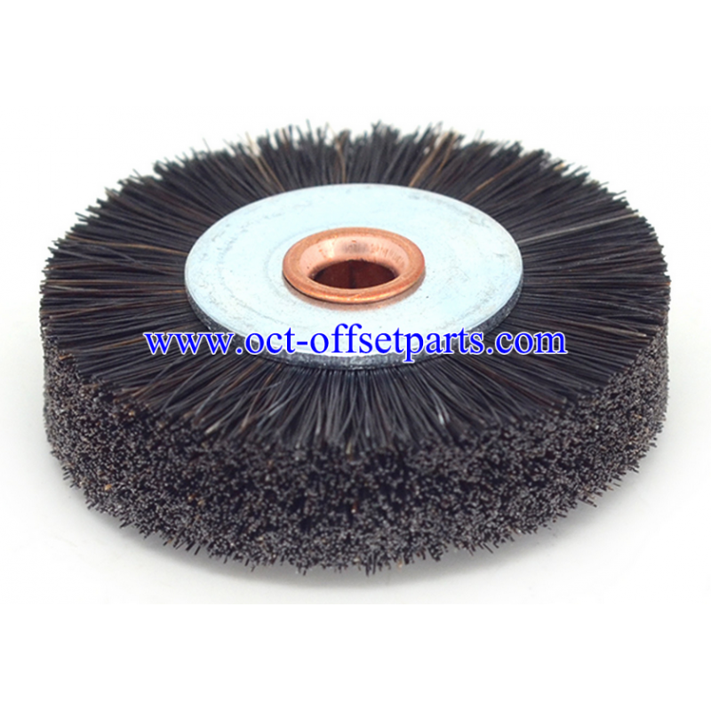 Original new Komori machine brush part numbers 4441341124 and 444-1341-124, OD 48mm, ID 14mm.